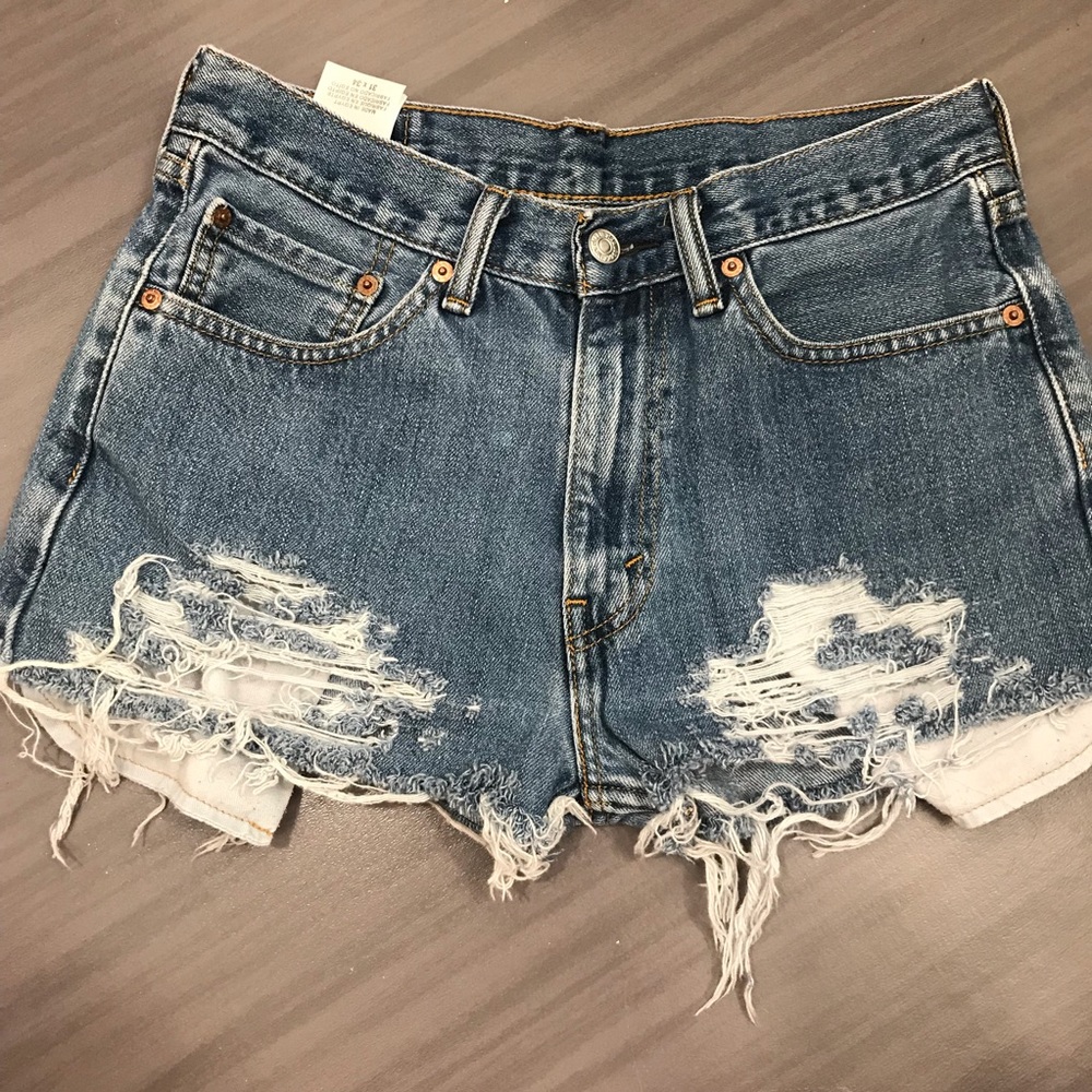 Upcycled vintage Levi 505 cutoff short shorts